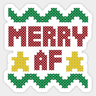 Merry AF Sticker